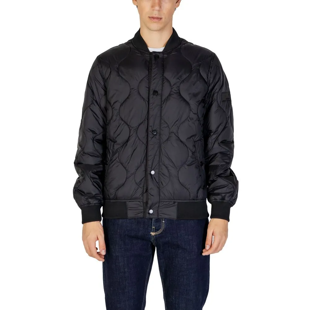 Gianni Lupo Men's Black Polyamide Jacket