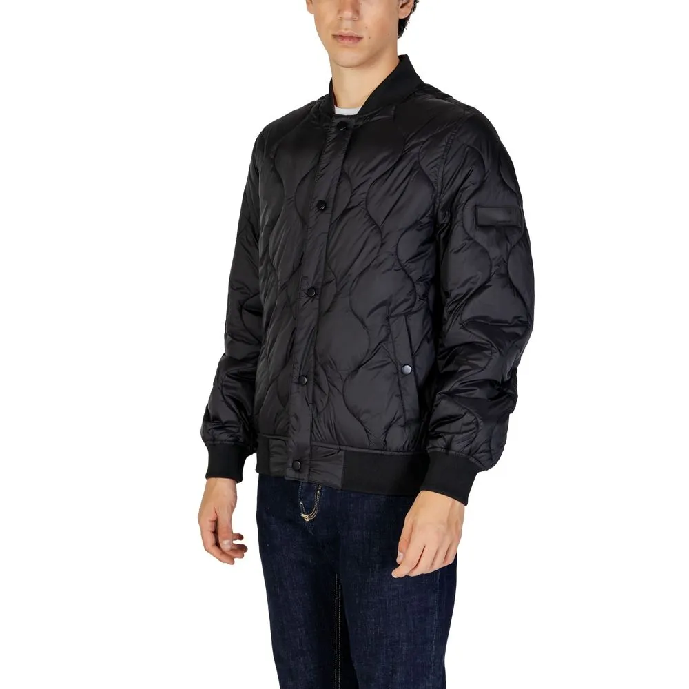 Gianni Lupo Men's Black Polyamide Jacket