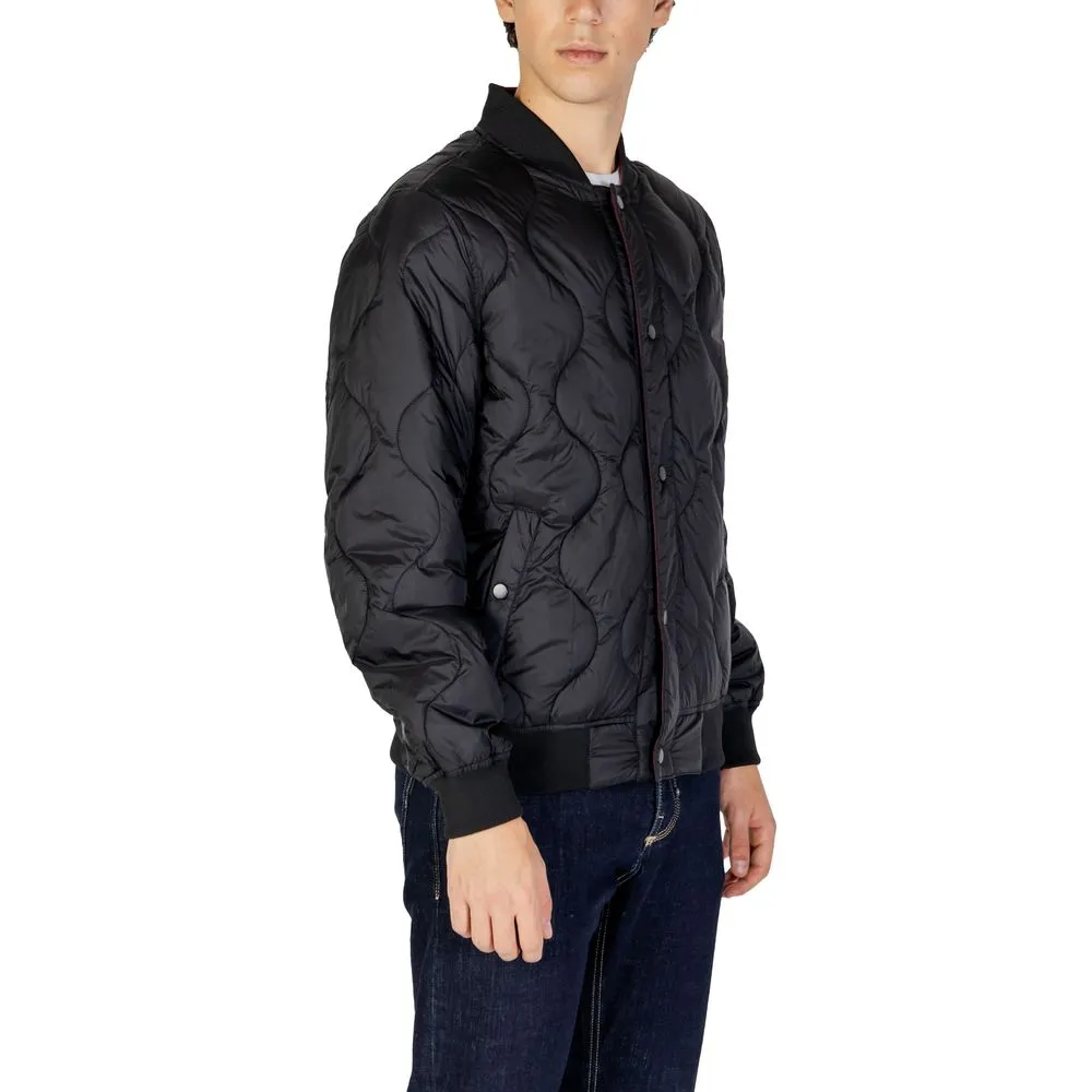 Gianni Lupo Men's Black Polyamide Jacket