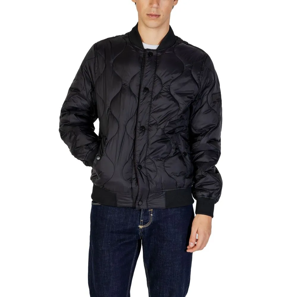 Gianni Lupo Men's Black Polyamide Jacket