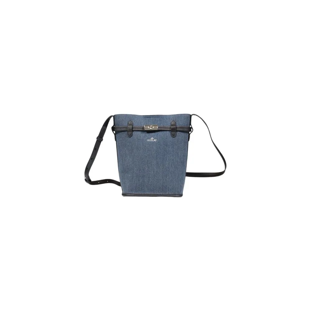 Replay Women's Blue Cotton Handbag