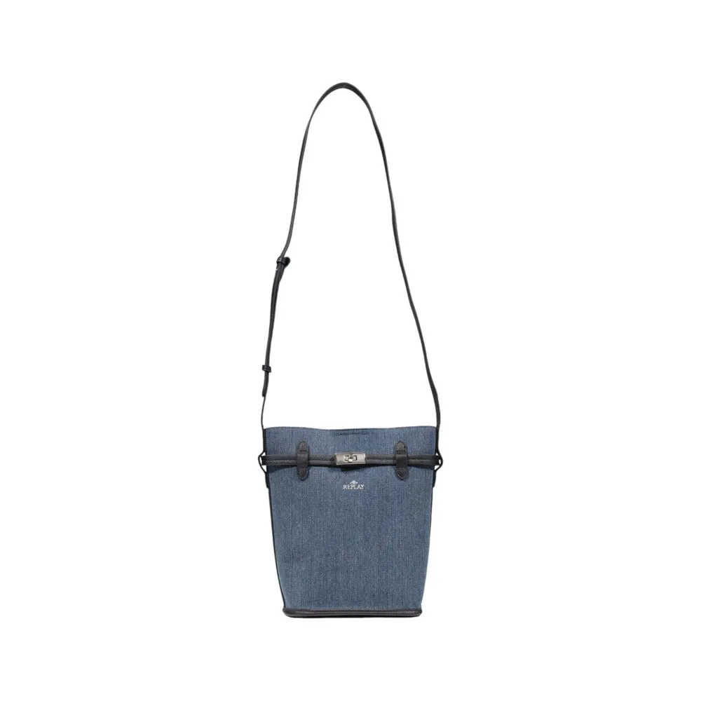 Replay Women's Blue Cotton Handbag