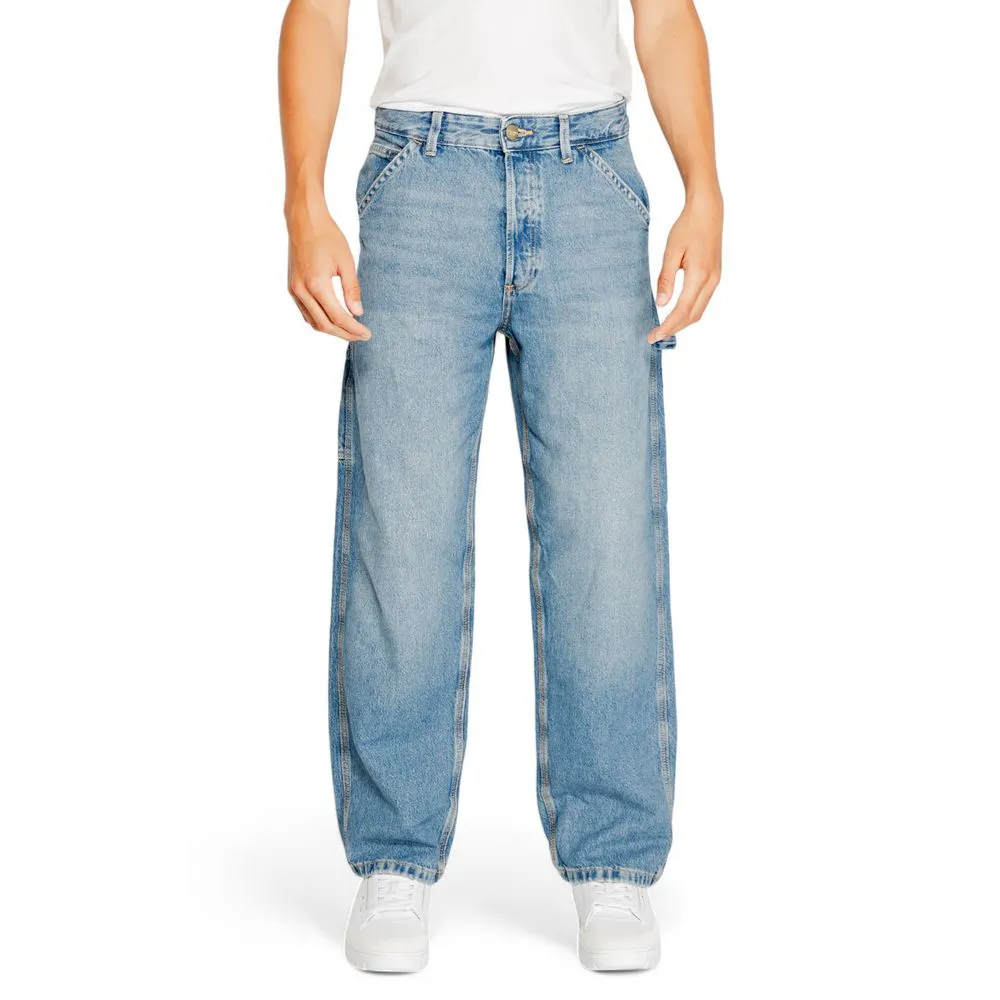 Jack Jones Men's Blue Cotton Jeans & Pant