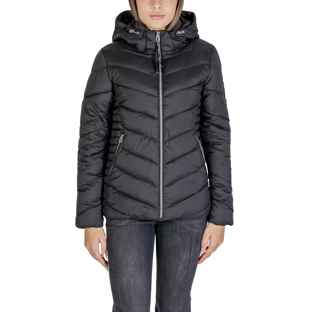 Street One Women's Black Polyester Jackets & Coat
