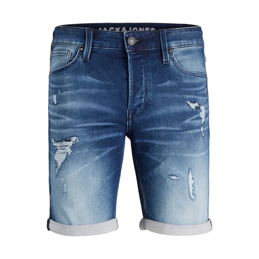 Jack Jones Men's Blue Cotton Short