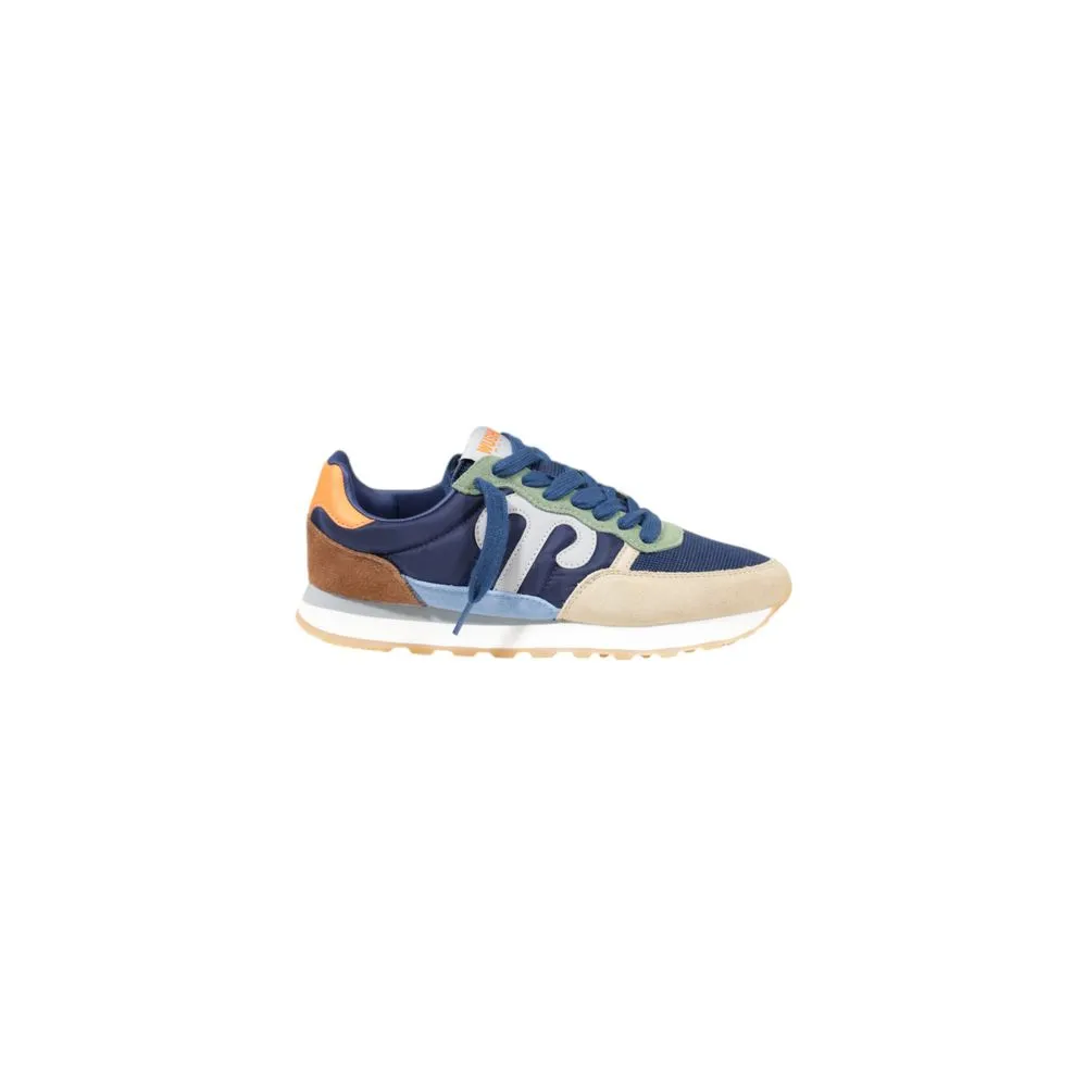 Wushu Women's Blue Suede Sneaker