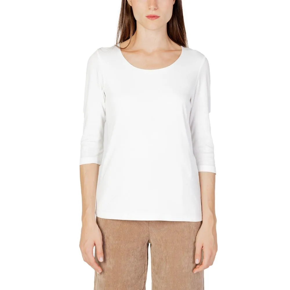 Street One Women's Cream Cotton Tops & T-Shirt