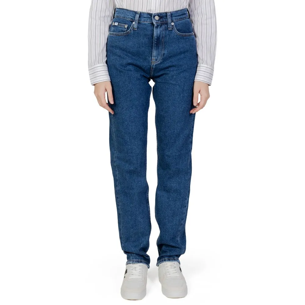 Calvin Klein Jeans Women's Blue Cotton Jeans & Pant