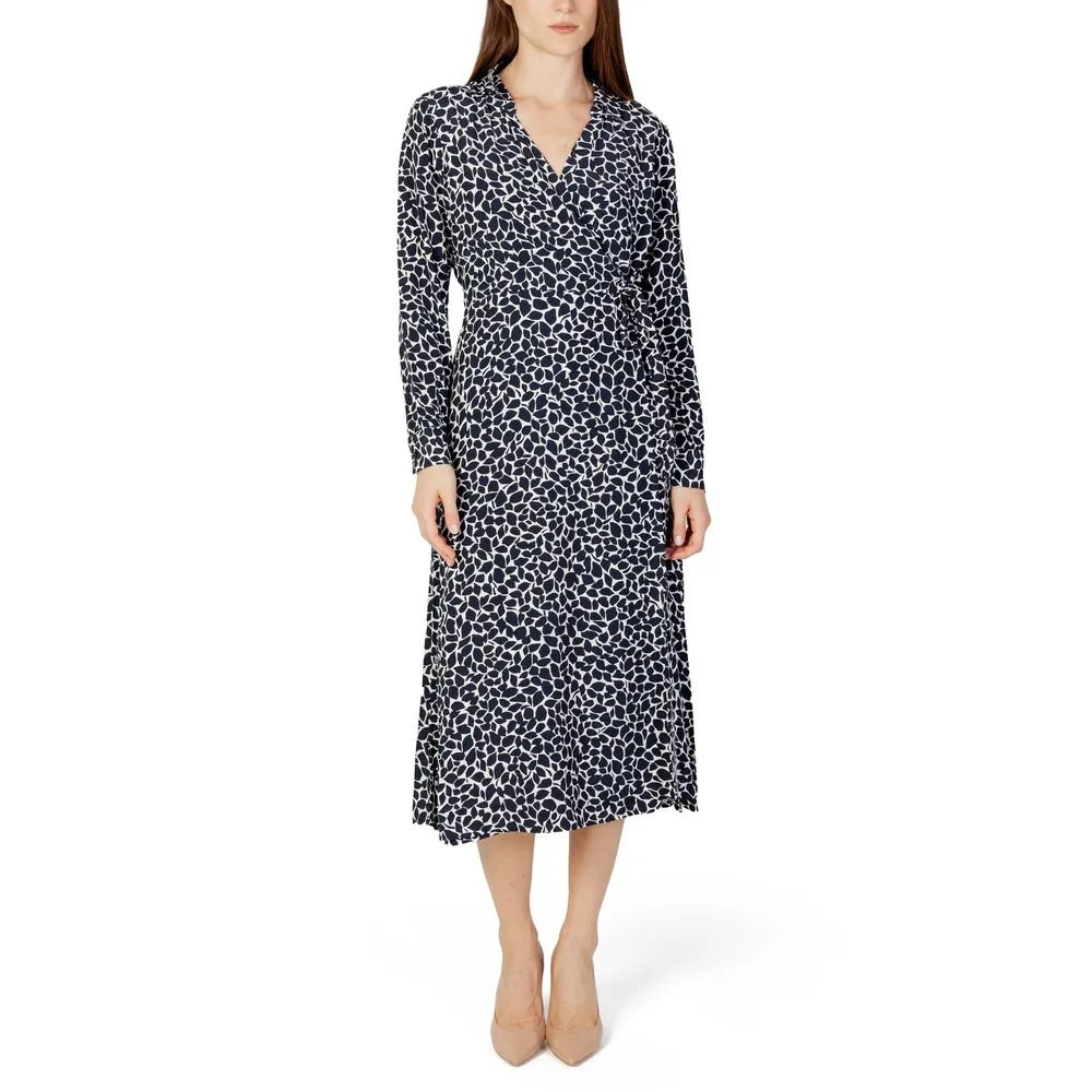 Street One Women's Blue Viscose Dress