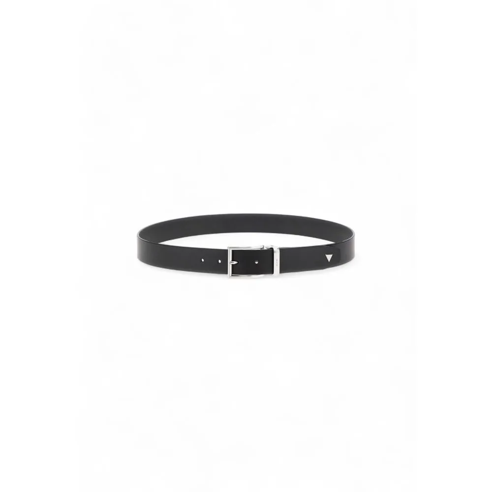 Guess Men's Black Leather Belt
