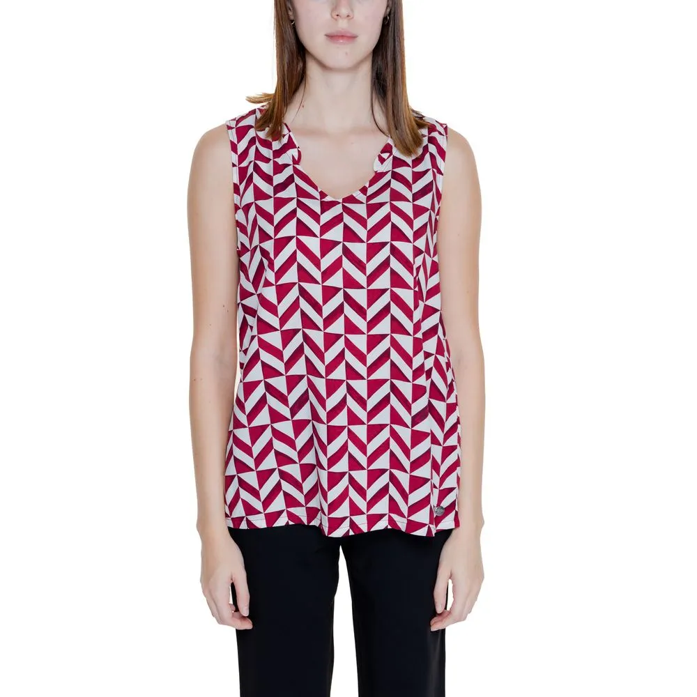 Street One Women's Red Viscose Tops & T-Shirt