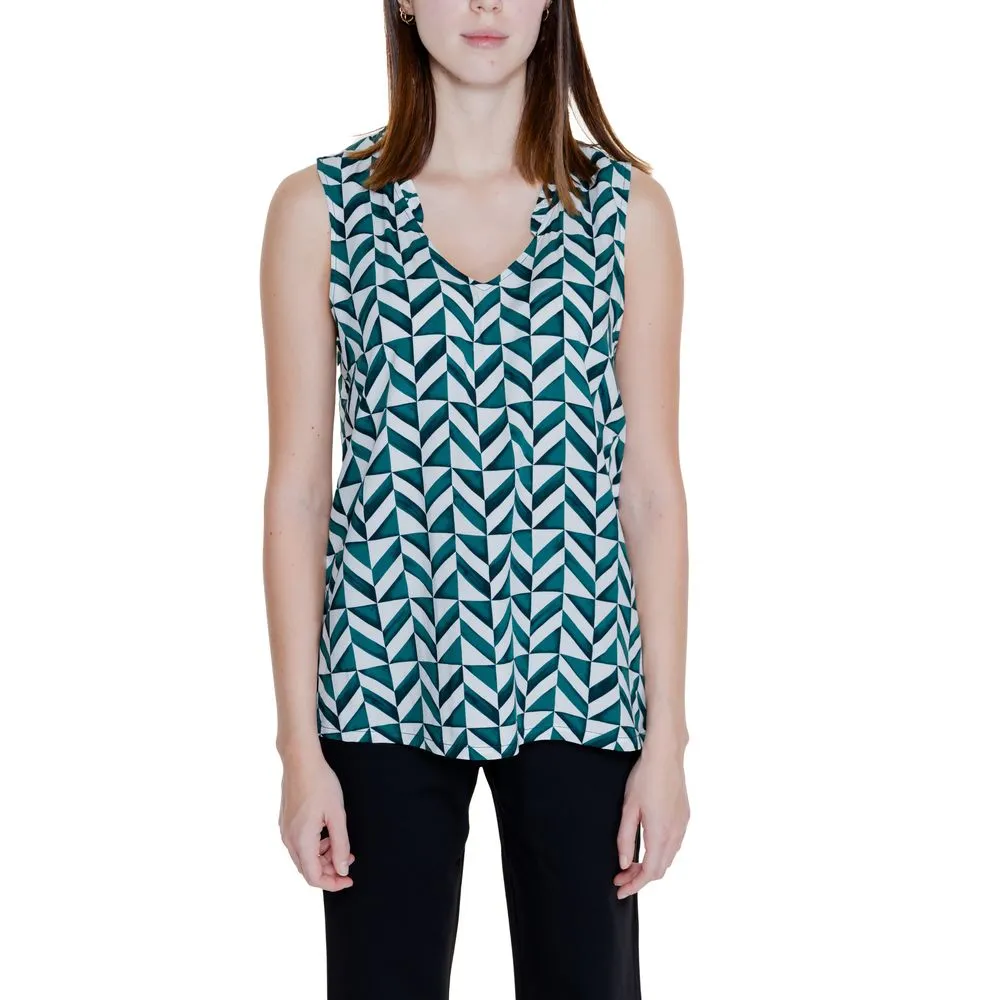 Street One Women's Green Viscose Tops & T-Shirt