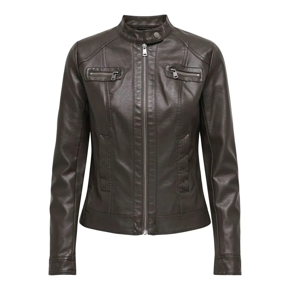 Only Women's Brown Viscose Jackets & Coat