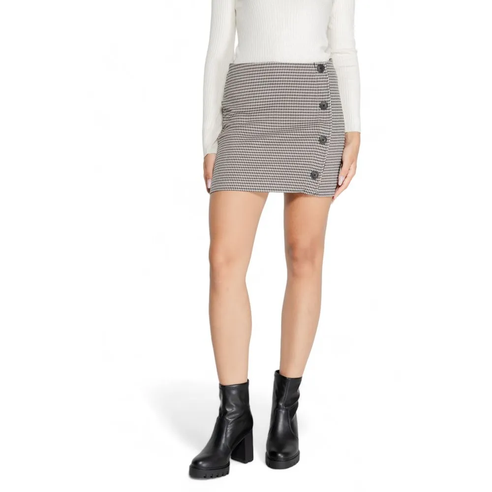 Only Women's Black Polyester Skirt