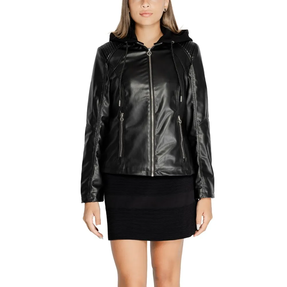 Street One Women's Black Polyethylene Jackets & Coat