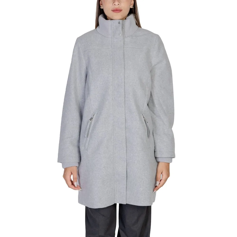 Street One Women's Gray Polyester Jackets & Coat