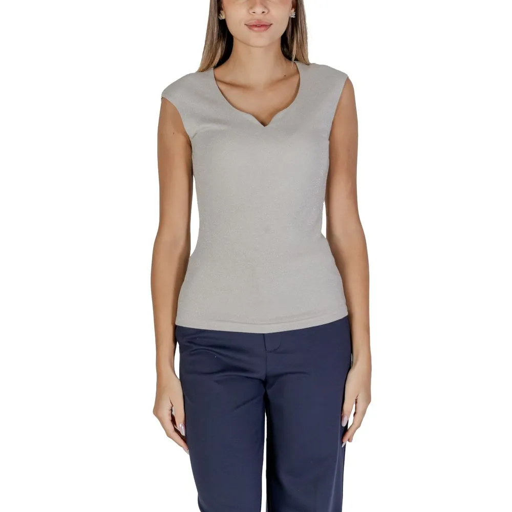 Street One Women's Silver Viscose Tops & T-Shirt