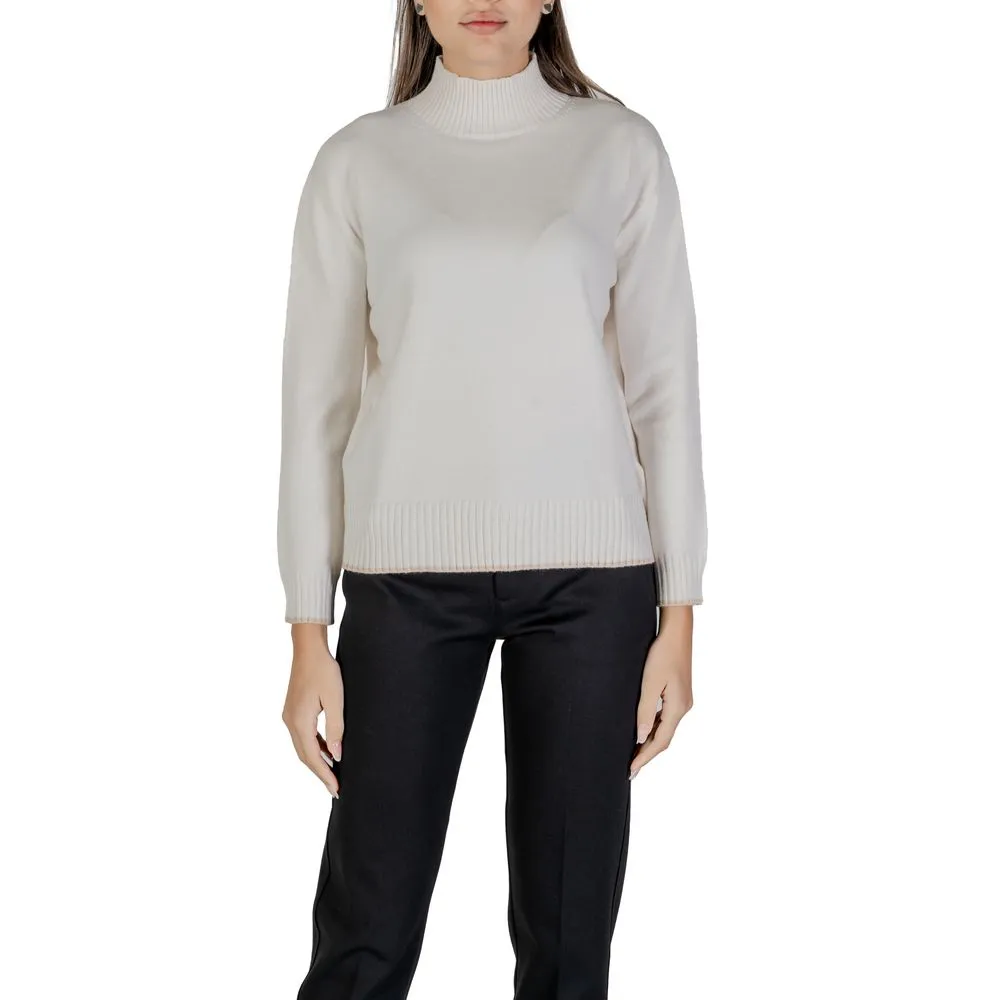Street One Women's Cream Polyester Sweater