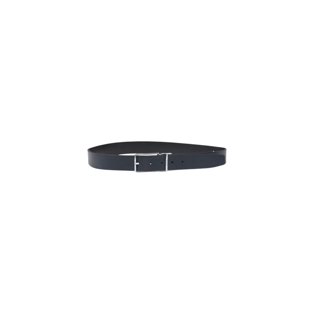 Guess Men's Black Leather Belt