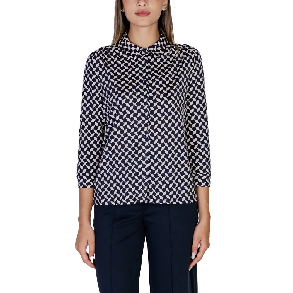 Street One Women's Blue Cotton Tops & T-Shirt