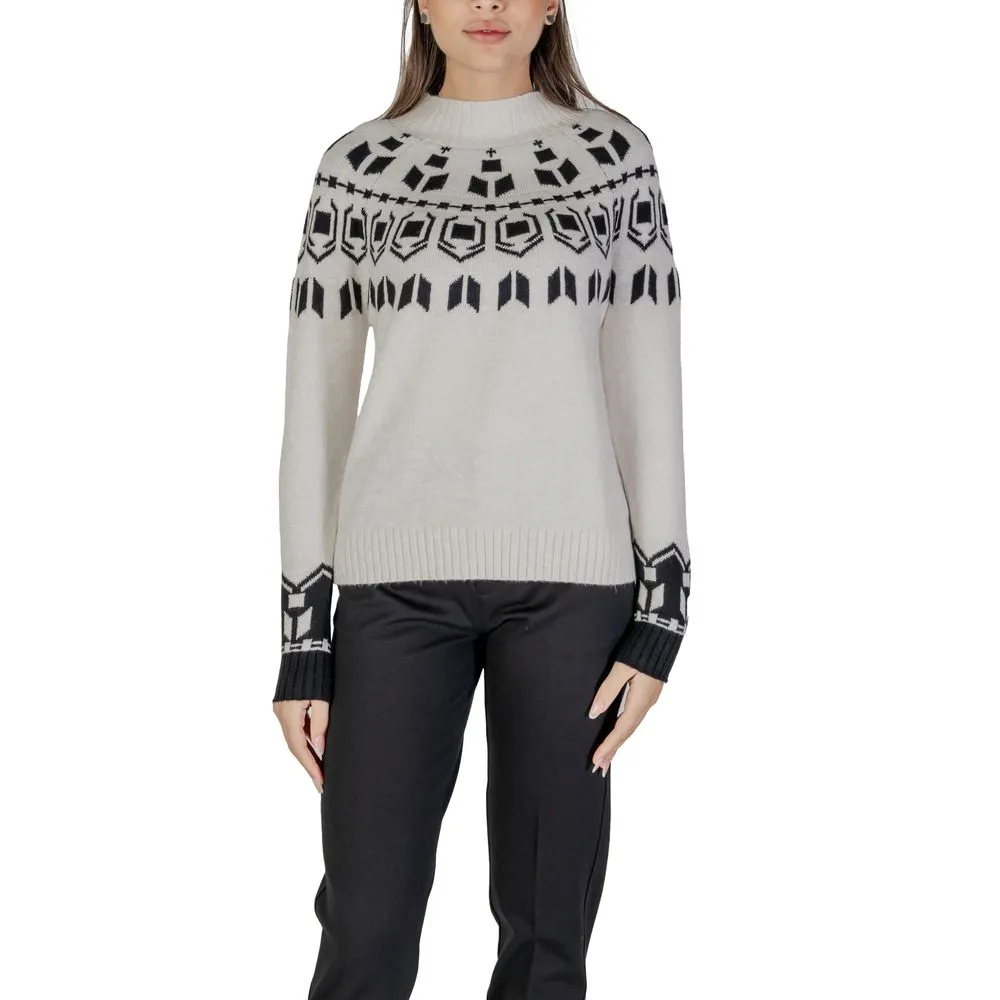 Street One Women's Cream Cotton Sweater