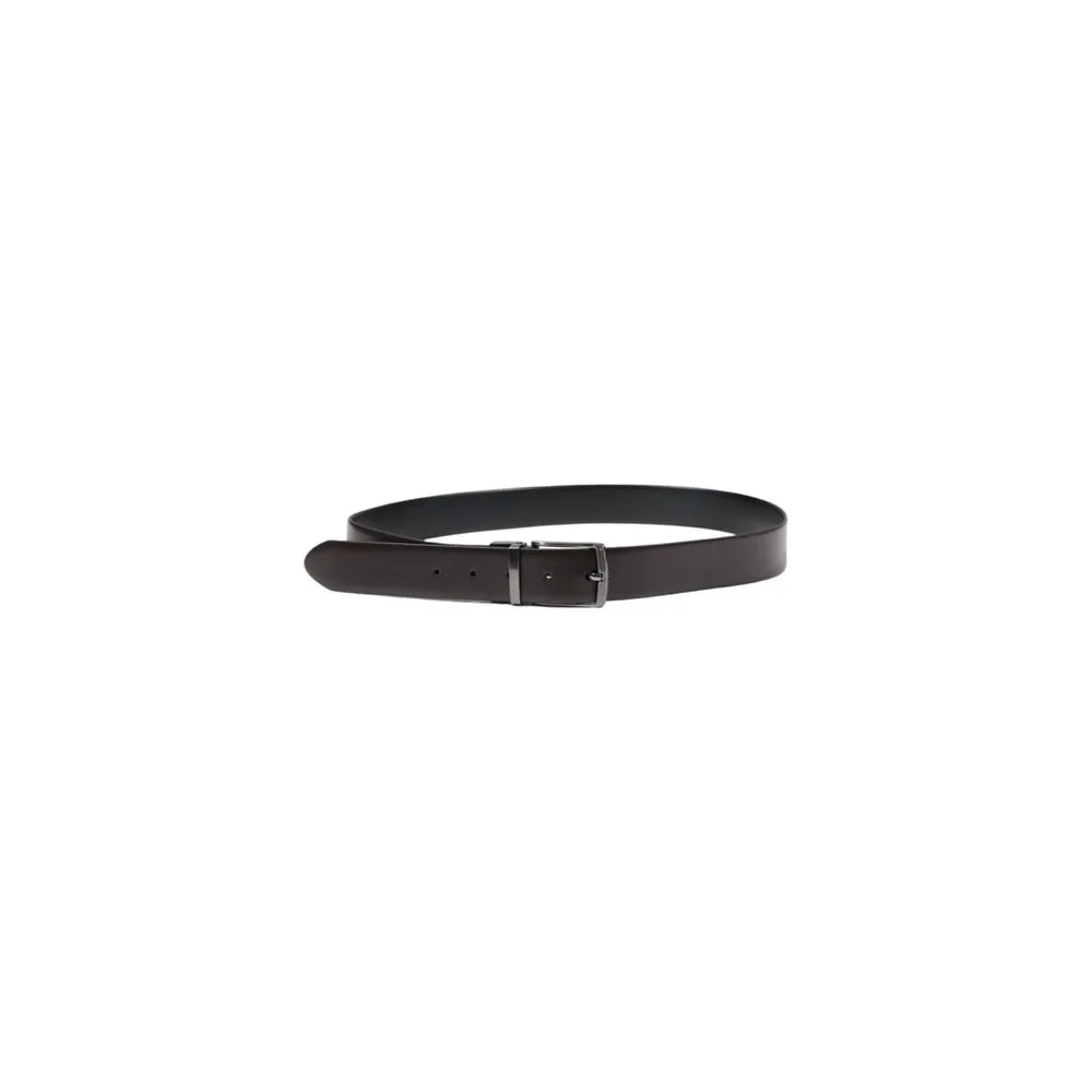 Guess Men's Brown Leather Belt