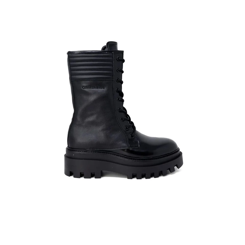 Calvin Klein Jeans Women's Black Leather Boot