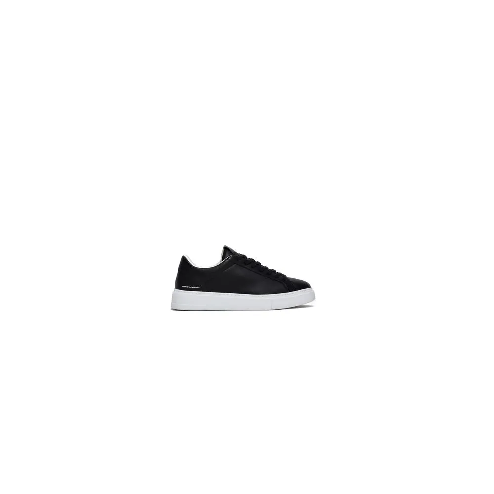 Crime London Men's Black Leather Sneaker