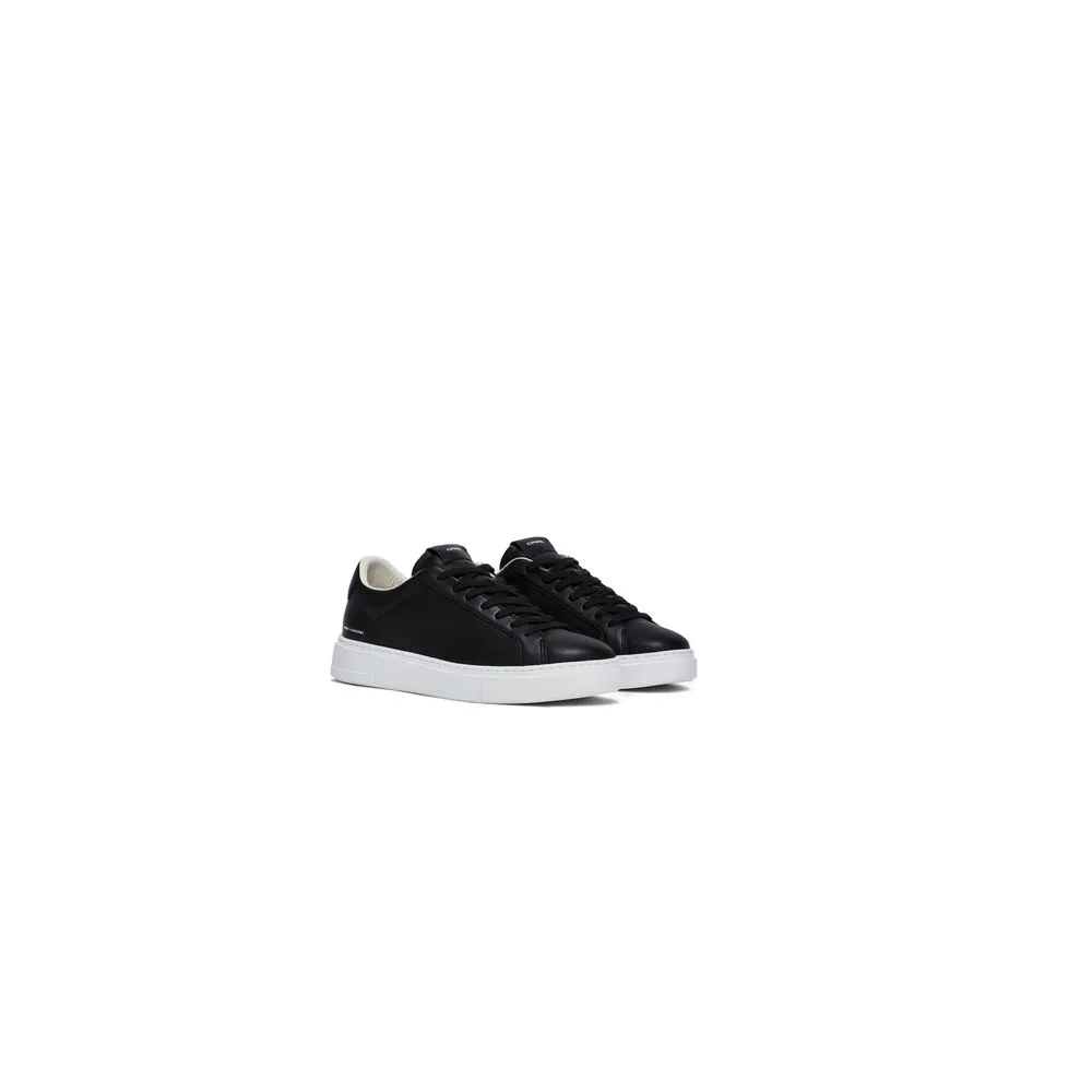 Crime London Men's Black Leather Sneaker