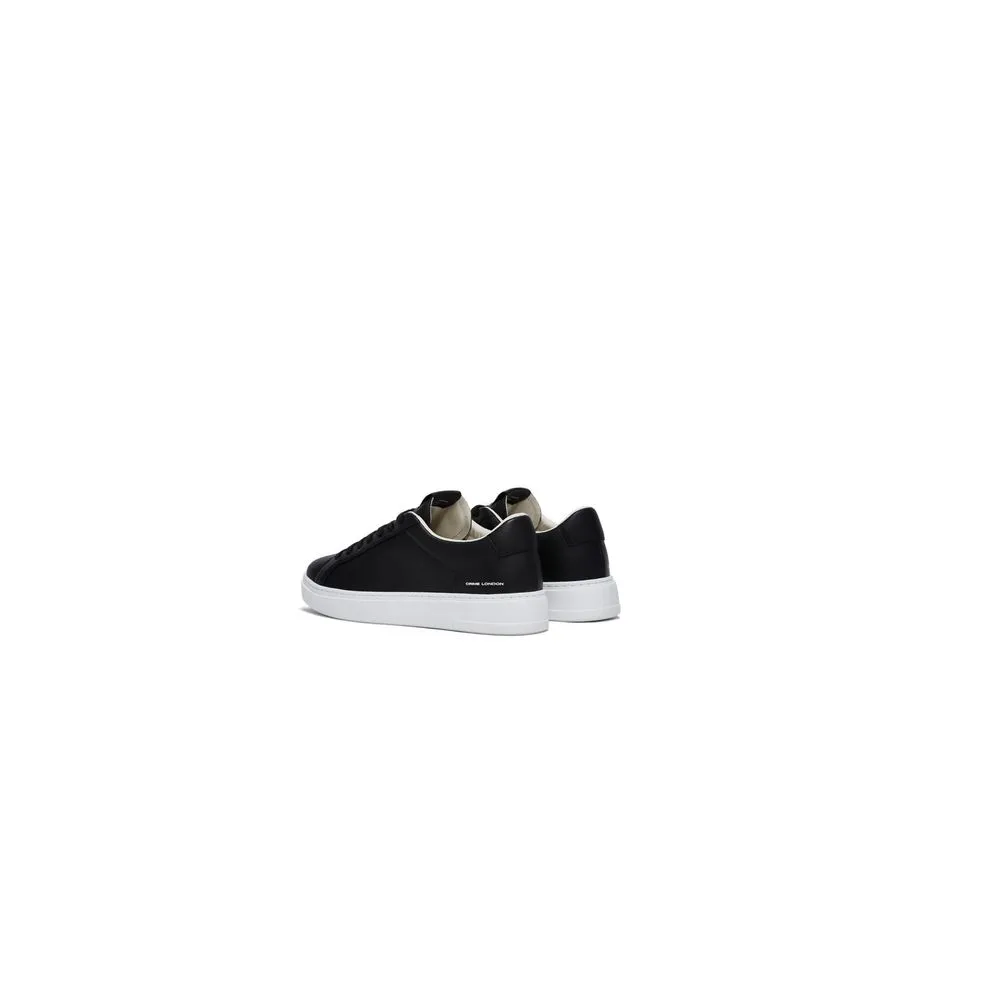 Crime London Men's Black Leather Sneaker