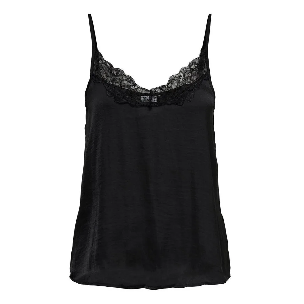 Jacqueline De Yong Women's Black Polyester Tops & T-Shirt