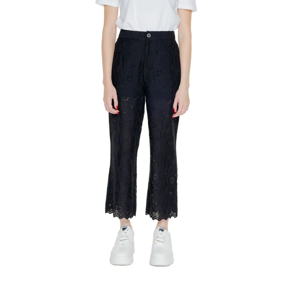 Morgan De Toi Women's Black Viscose Jeans & Pant