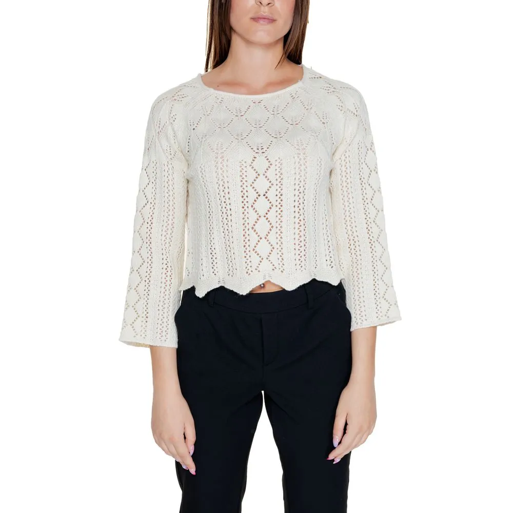 Vero Moda Women's Beige Cotton Tops & T-Shirt
