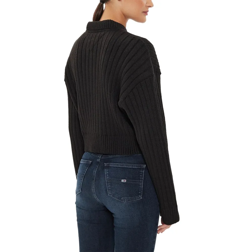 Tommy Hilfiger Jeans Women's Black Recycled Polyester Sweater