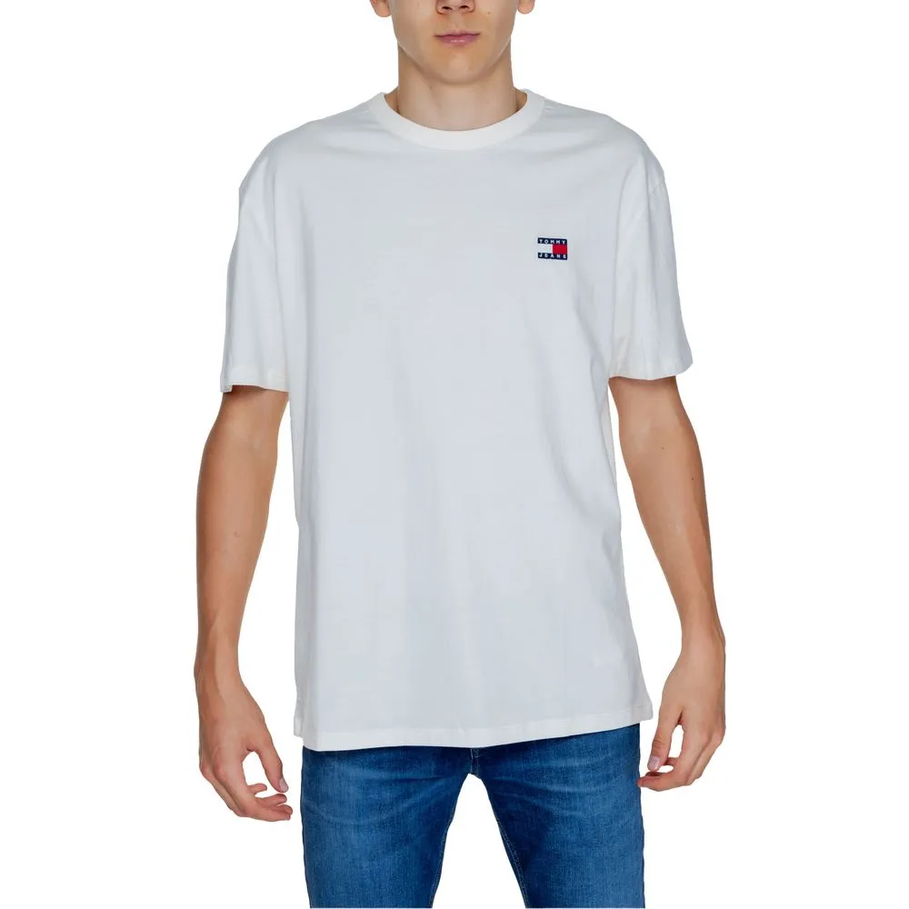 Tommy Hilfiger Jeans Men's White Cotton T-Shirt
