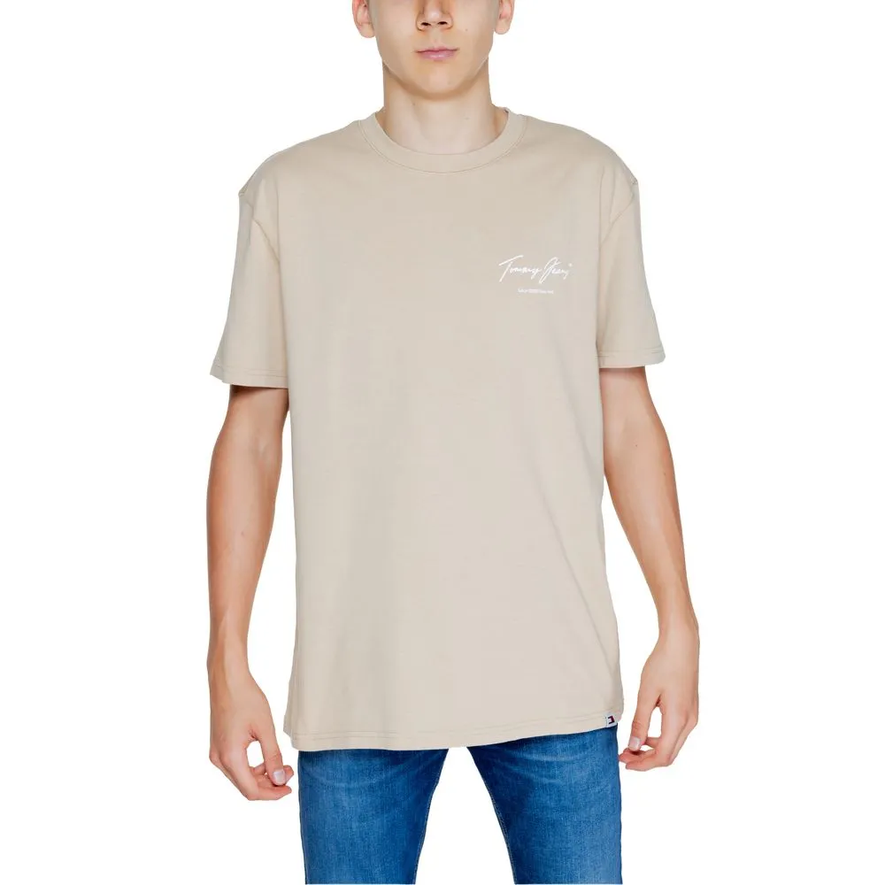Tommy Hilfiger Jeans Men's Gold Cotton T-Shirt