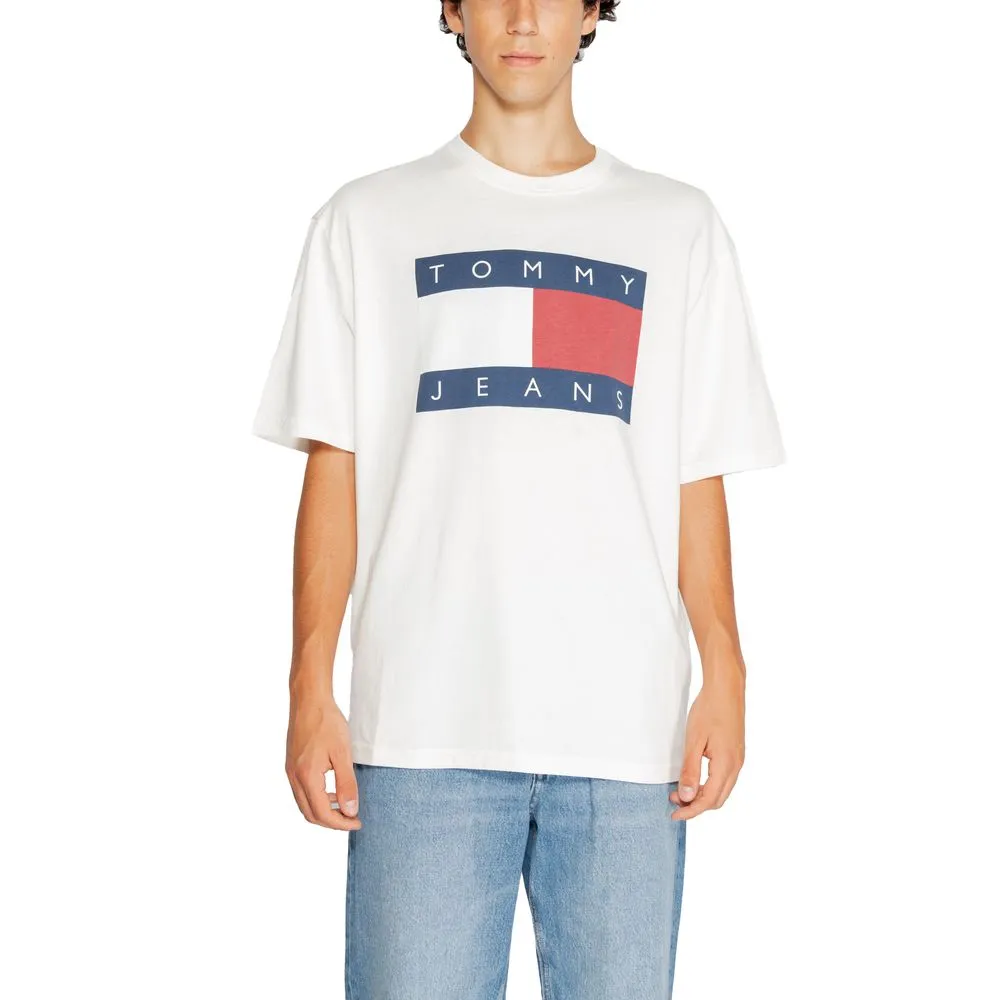Tommy Hilfiger Jeans Men's White Cotton T-Shirt