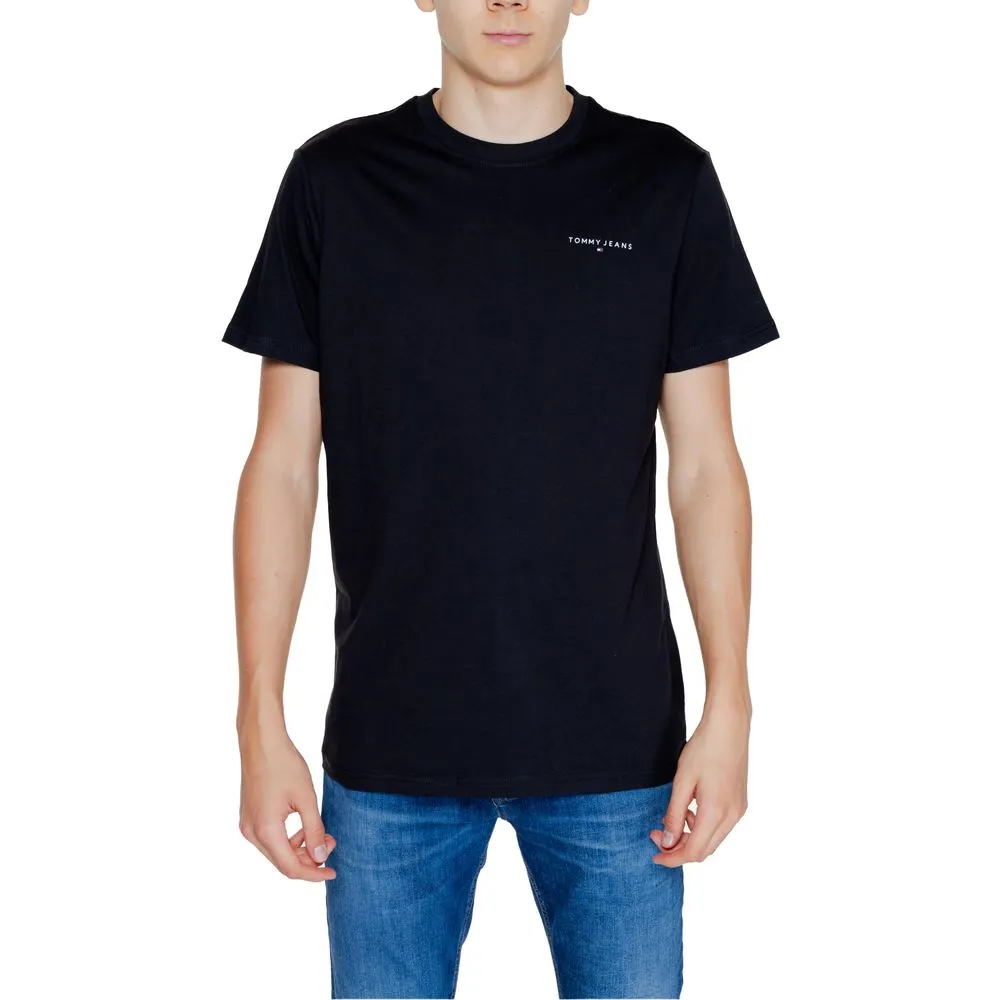 Tommy Hilfiger Jeans Men's Black Cotton Rigenerato T-Shirt