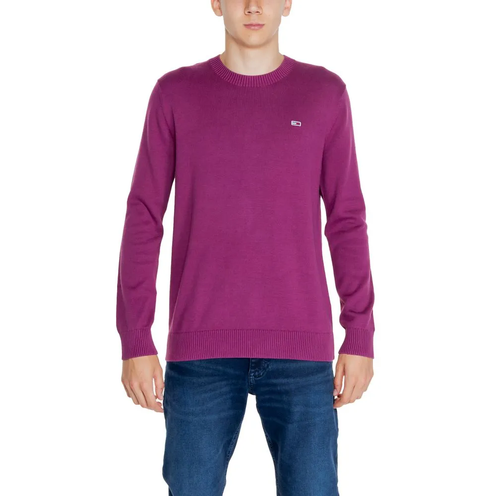 Tommy Hilfiger Jeans Men's Purple Cotton Cotton Sweater