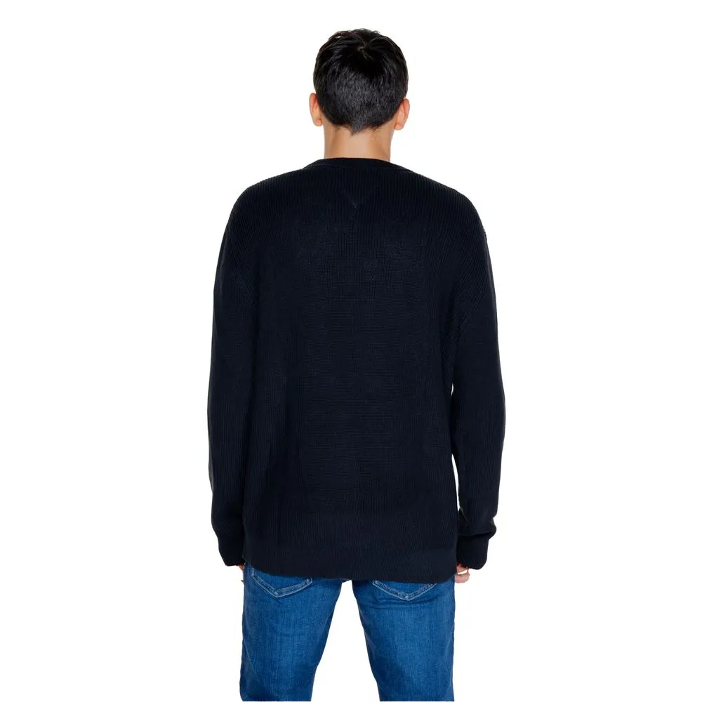 Tommy Hilfiger Jeans Men's Black Cotton Cotton Sweater