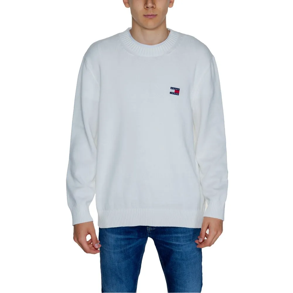 Tommy Hilfiger Jeans Men's White Cotton Sweater