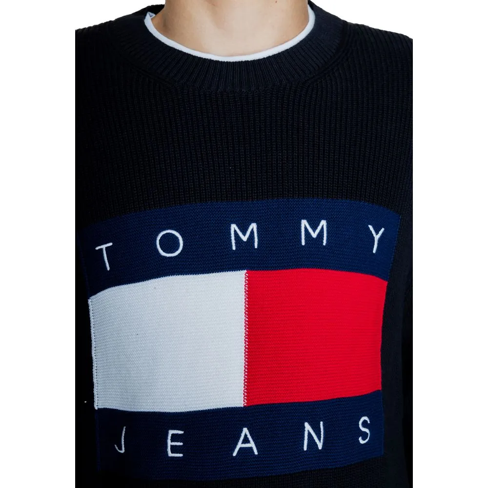 Tommy Hilfiger Jeans Men's Black Cotton Cotton Sweater