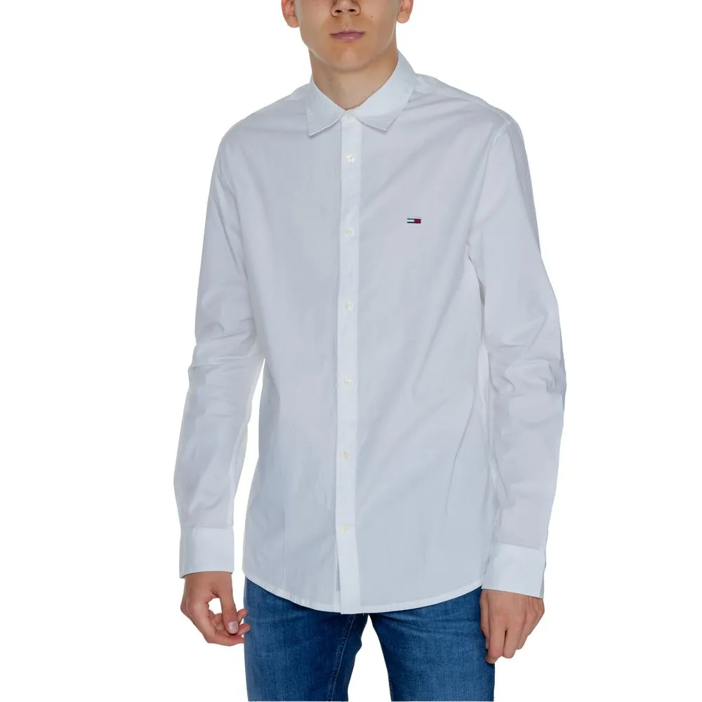 Tommy Hilfiger Jeans Men's White Cotton Shirt
