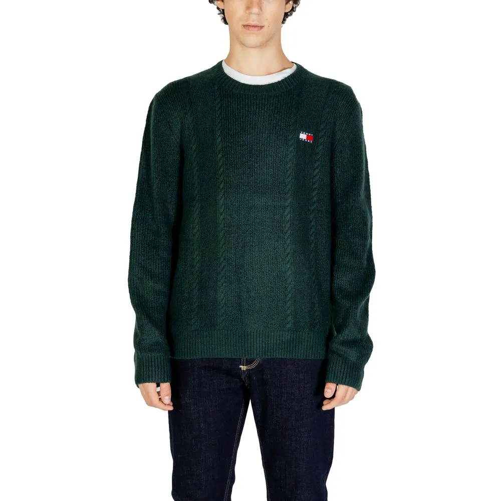 Tommy Hilfiger Jeans Men's Green Acrylic Sweater