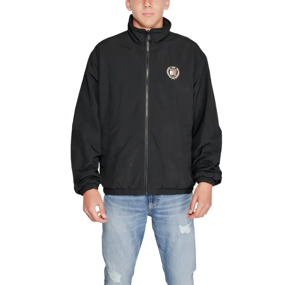 Tommy Hilfiger Jeans Men's Black Polyester Polyester Jacket