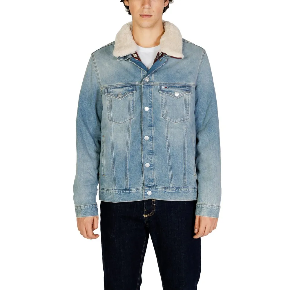 Tommy Hilfiger Jeans Men's Light Blue Cotton Jacket