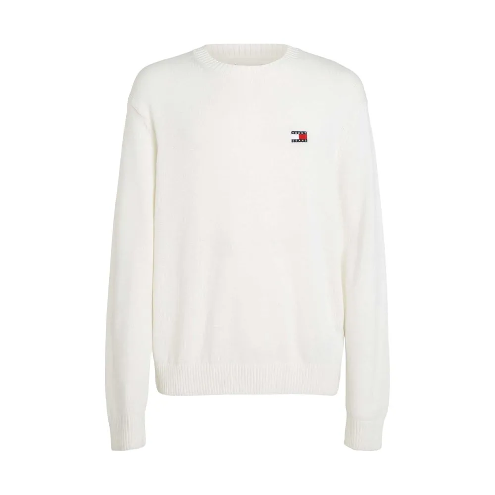 Tommy Hilfiger Jeans Men's White Polyester Polyester Sweater