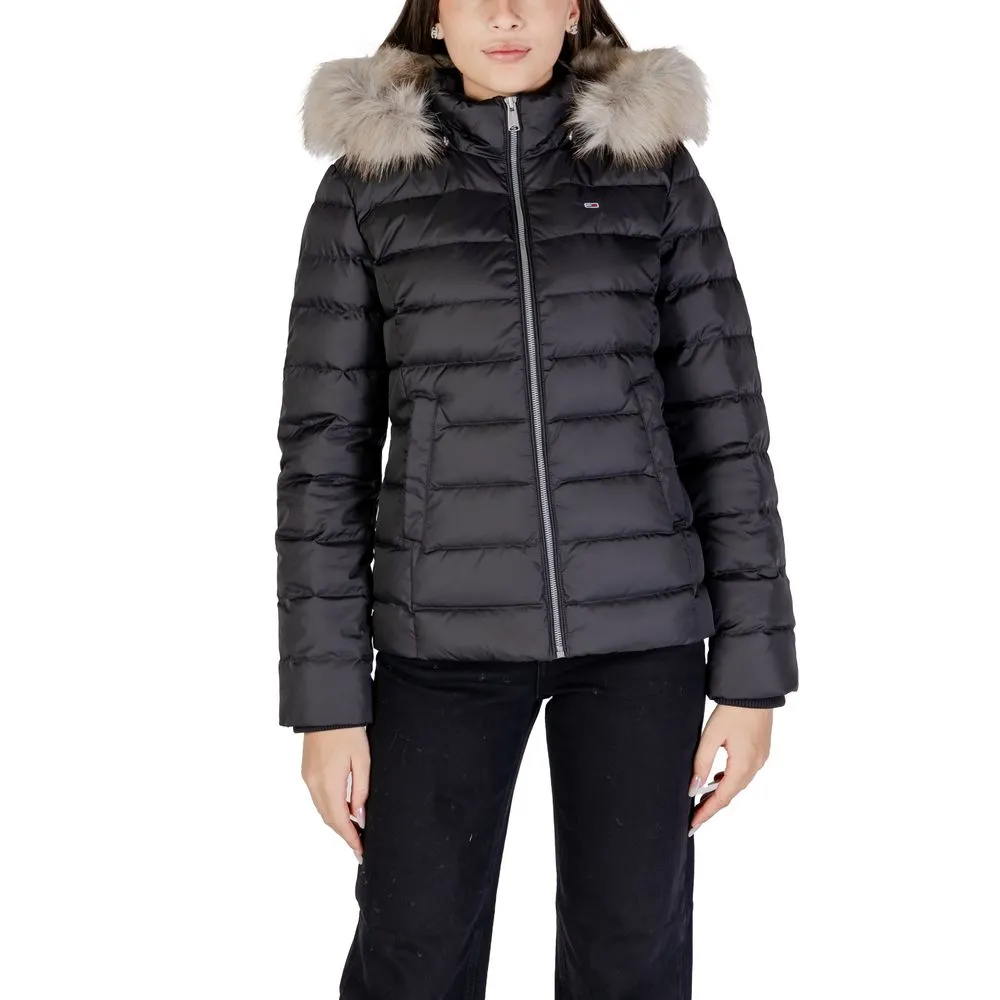 Tommy Hilfiger Jeans Women's Black Recycled Polyester Jackets & Coat