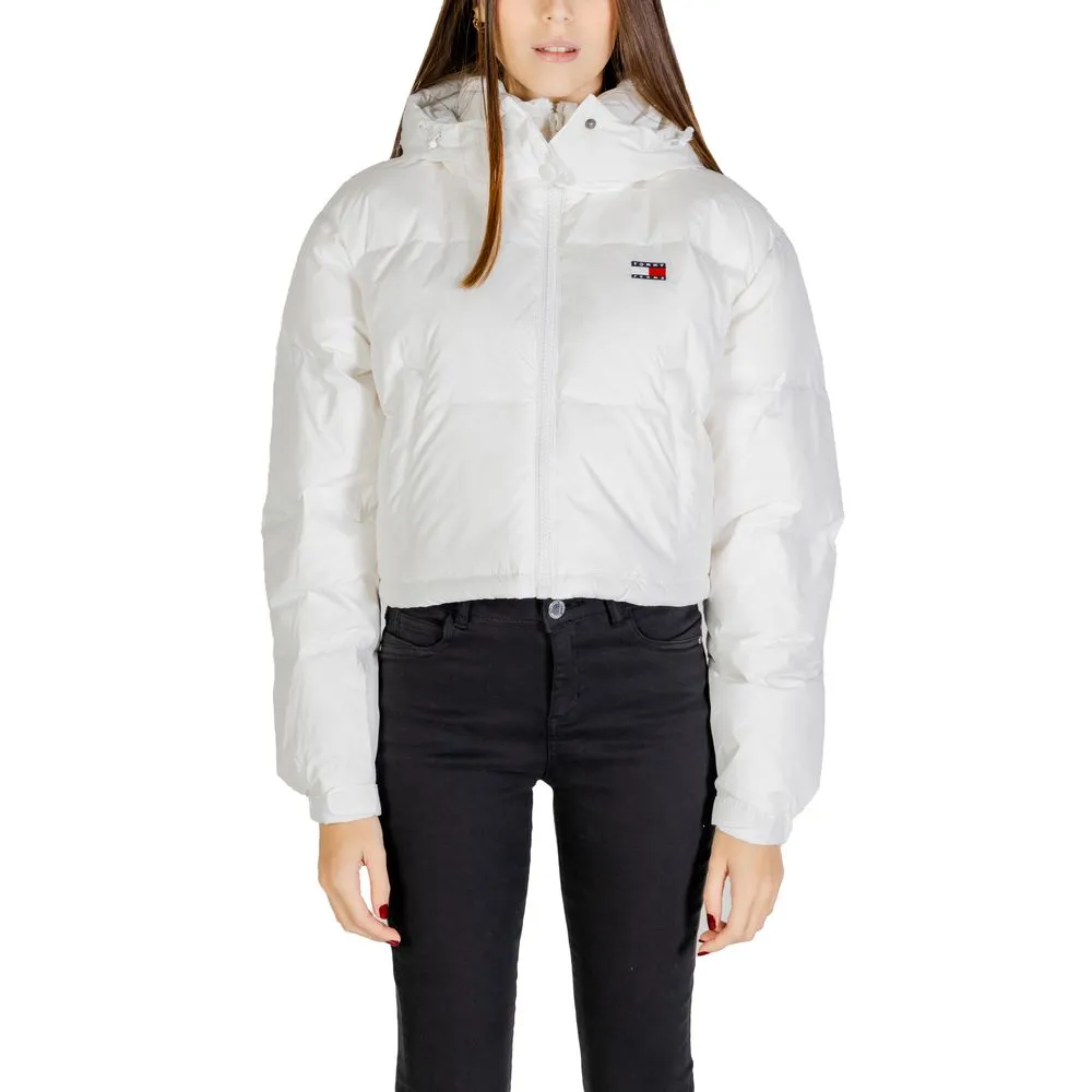 Tommy Hilfiger Jeans Women's White Recycled Polyester Jackets & Coat