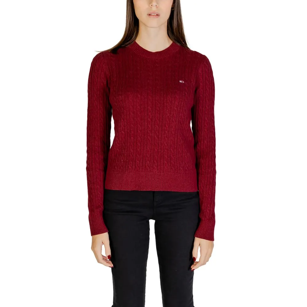 Tommy Hilfiger Jeans Women's Red Cotton Sweater